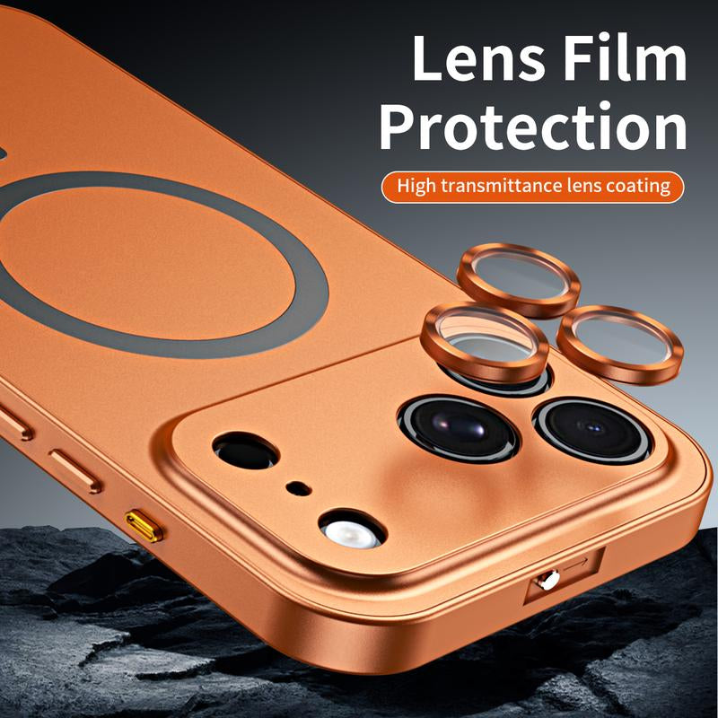 Alloy Aluminum Metal Magsafe Magnetic Case for Iphone 17 Pro Max 16 15 14 13 12 Pro Max Iphone Air 17 Air, Ultra Thin Phone Case Full Coverage Lens Protective Cover