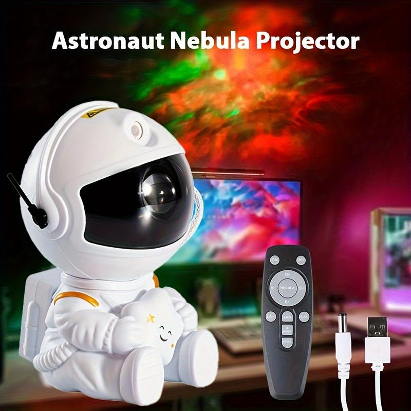 Astronaut Galaxy Projector with Nebula Effects Star Projector Galaxy Night Light USB Powered for Kids Room Decor Various Nebula Effects