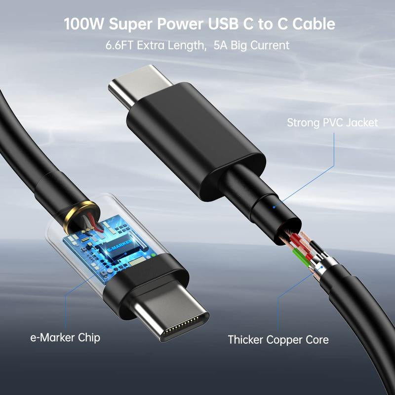2Pack 45W Super Fast Charger, USB C Charger with 6FT Type C Fast Charging Cable for Samsung Galaxy S25/S24/S23/Note 20 Ultra, Mobile Smartphone Accessories
