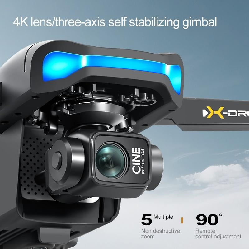 Aerovibe.2025-V06S Latest Three-Axis Gimbal GPS/4K Drone,Camera for Adults 1080P, 4.5"LCD Screen Control and Follow Me, 5Ghz FPV Real-Time and GPS Auto Return, up to 32G SD Card, RC Quadcopter Drone Beginner, Long Flight Time under 242G.