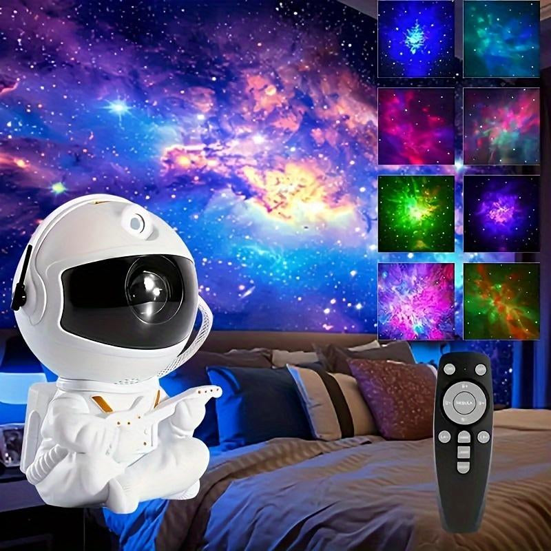 Astronaut Galaxy Projector with Nebula Effects Star Projector Galaxy Night Light USB Powered for Kids Room Decor Various Nebula Effects