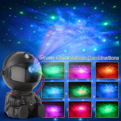 Astronaut Galaxy Projector with Nebula Effects Star Projector Galaxy Night Light USB Powered for Kids Room Decor Various Nebula Effects