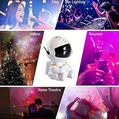 Astronaut Galaxy Projector with Nebula Effects Star Projector Galaxy Night Light USB Powered for Kids Room Decor Various Nebula Effects