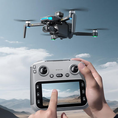 Aerovibe.2025-V06S Latest Three-Axis Gimbal GPS/4K Drone,Camera for Adults 1080P, 4.5"LCD Screen Control and Follow Me, 5Ghz FPV Real-Time and GPS Auto Return, up to 32G SD Card, RC Quadcopter Drone Beginner, Long Flight Time under 242G.